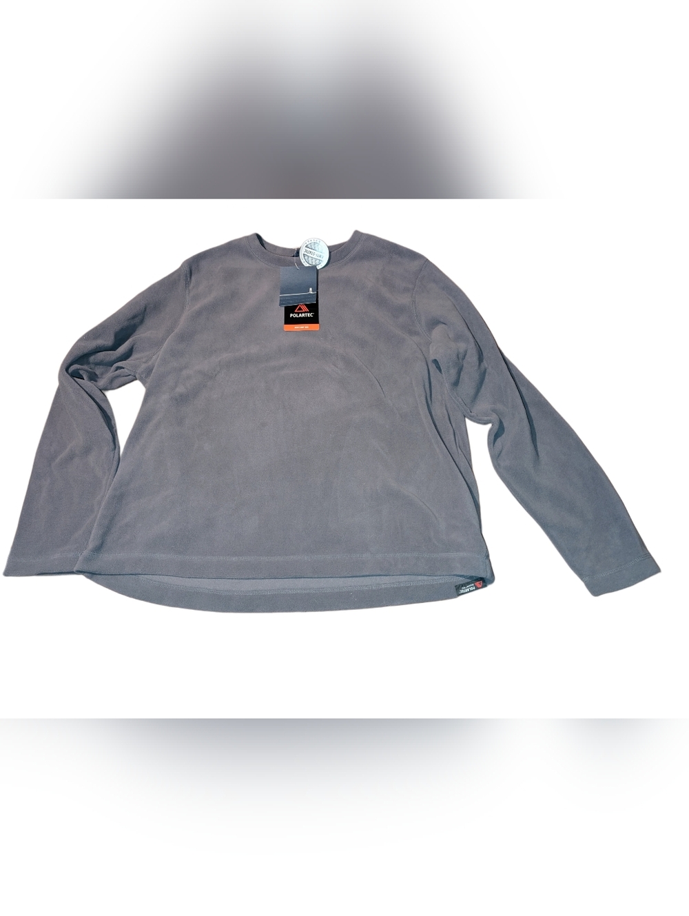 Lands' End Men's Polartec Crewneck Sweater - Gray